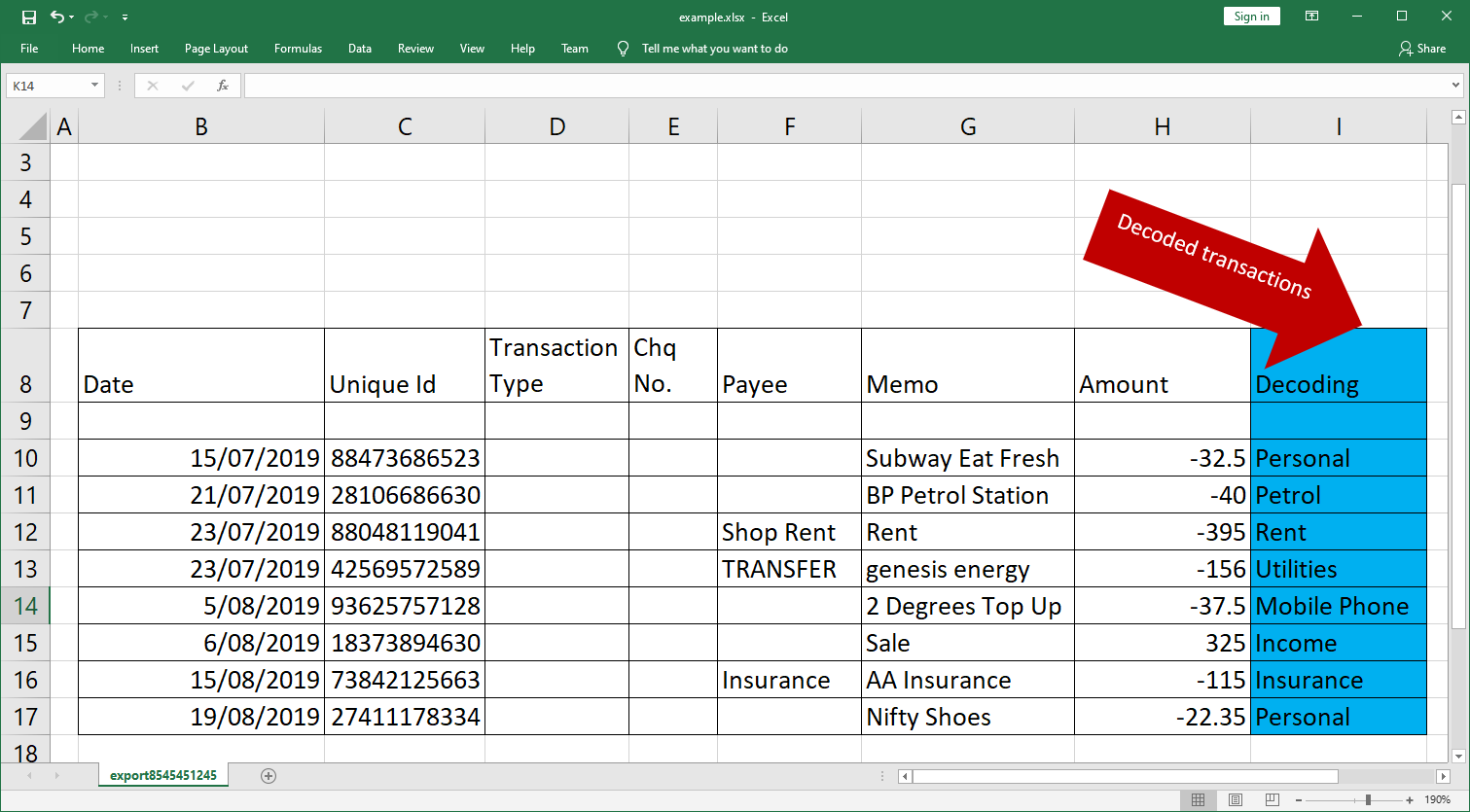 How To Decode Your Transactions